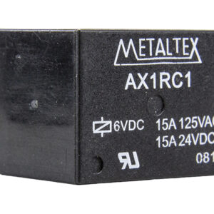 Relé Miniatura de Potência 1 REV - Bobina de 6VCC - Capacidade de 15A - Terminais para PCI