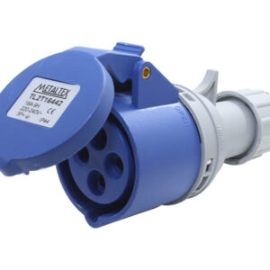 Acoplamento Industrial 2ª Ger 16A 3P+E-9H - Azul - IP44