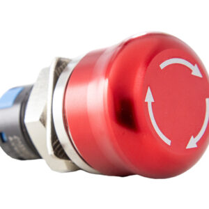 Botão Antivandalismo de Emergência 16mm - Vermelho - 2 REV