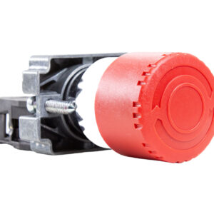 Botão de Emergência Cogumelo 22mm - Vermelho - 1NF