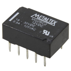 Relé de Sinal Ultra Mini 2 REV - Bobina de 12VCC - Capacidade 1A - Terminais para PCI