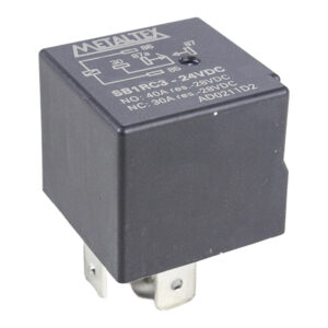 Relé Automotivo 1 REV - Bobina de 24VCC - 40A - Terminais Faston