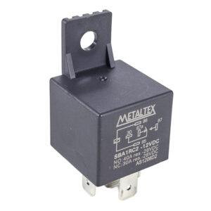 Relé Automotivo com Aba de Fixação 1 REV - Bobina de 12VCC - 40A - Terminais Faston