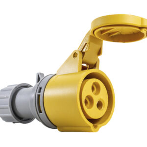 Acoplamento Industrial 2ª Ger 16A 2P+E-4H - Amarelo - IP44